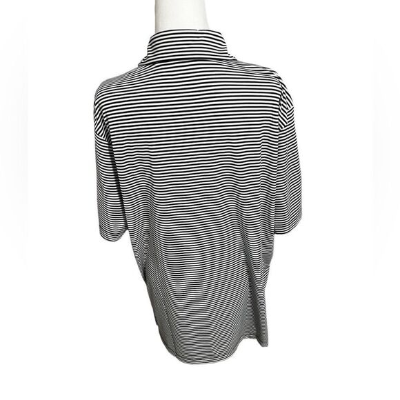 Columbia golf polo black and white stripes US ARMY embroidered logo large men - Picture 3 of 10